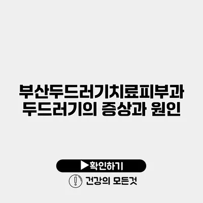 부산두드러기치료피부과 두드러기의 증상과 원인