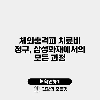 체외충격파 치료비 청구, 삼성화재에서의 모든 과정